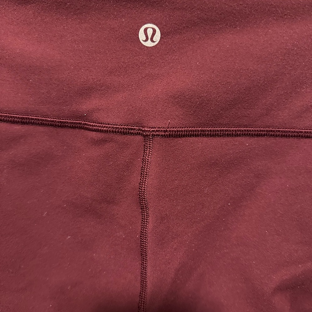 Lululemon Athletica Burgundy Leggings